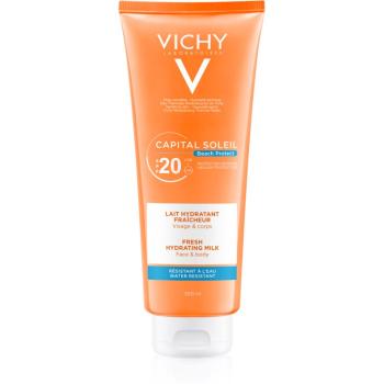 Vichy Capital Soleil Beach Protect ochranné hydratačné mlieko na tvár a telo SPF 20 300 ml