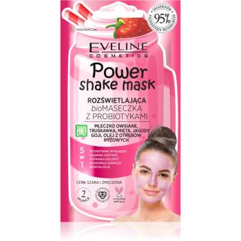 Eveline Cosmetics Power Shake hydratačná a rozjasňujúca maska s probiotikami 10 ml