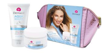 Dermacol Aqua Beauty 3v1 Face Cleansing Gel 150 ml + Hydratačný krém Aqua Beauty (Moisturizing Cream) 50 ml darčeková sada