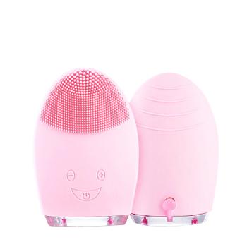 Palsar 7 Okrúhly elektrický masážny kefka na čistenie pleti (Facial Clean sing Massage Brush Silicone Rechargeable Brush) Světle růžový