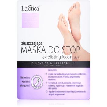 L’biotica Masks exfoliačné ponožky pre zjemnenie a hydratáciu pokožky nôh 40 ml