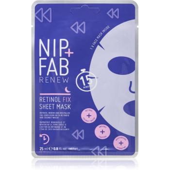 NIP+FAB Retinol Fix plátenná maska na noc 1 ks
