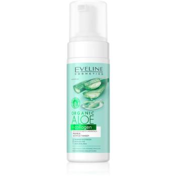 Eveline Cosmetics Organic Aloe+Collagen čistiaca pena s upokojujúcim účinkom 150 ml