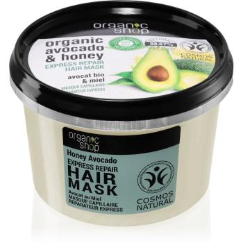 Organic Shop Organic Avocado & Honey regeneračná maska na vlasy 250 ml
