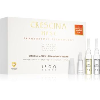 Crescina Transdermic 1300 Re-Growth and Anti-Hair Loss starostlivosť pre podporu rastu a proti vypadávaniu vlasov pre ženy 20x3,5 ml