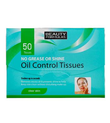 Beauty Formulas Zmatňujúci pleťové obrúsky (Oil Control Tissues) 50 ks