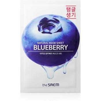 The Saem Natural Mask Sheet Blueberry plátenná maska s revitalizačným účinkom 21 ml