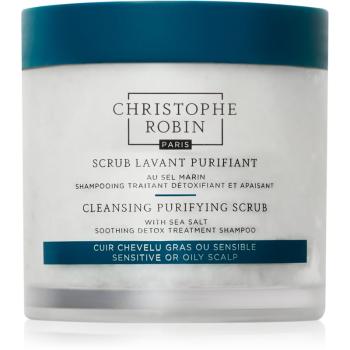 Christophe Robin Cleansing Purifying Scrub with Sea Salt čistiaci šampón s peelingovým efektom 250 ml