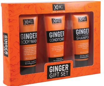 Xpel Ginger šampon na vlasy proti lupům 100 ml + kondicioner na vlasy 100 ml + sprchový gel 100 ml darčeková sada
