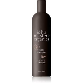 John Masters Organics Honey & Hibiscus obnovujúci šampón pre poškodené vlasy 473 ml