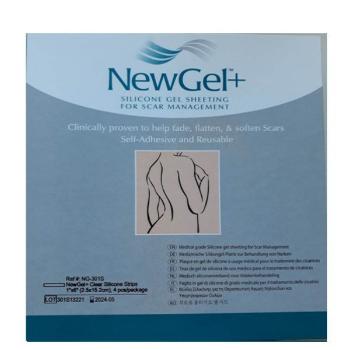 NewGel+ Priehľadná náplasť v tvare prúžka (4 ks) NG-301S, Doprava zdarma
