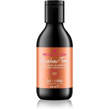 I Heart Revolution Rainbow Shots vymývajúci šampón na vlasy odtieň Sweet Peach 100 ml