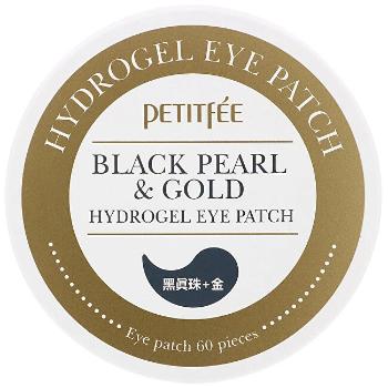 Petitfée Hydrogélová maska na očné okolie s čiernymi perlami Black Pearl & Gold (Hydrogel Eye Patch) 60 ks -ZĽAVA - poškodená krabička