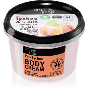 Organic Shop Organic Lychee & 5 oils ošetrujúci telový krém 250 ml