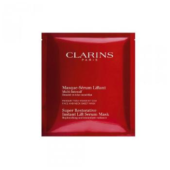 Clarins Textilné maska pre okamžité vyhladenie vrások Super Restorative (Instant Lift Serum Mask) 30 ml