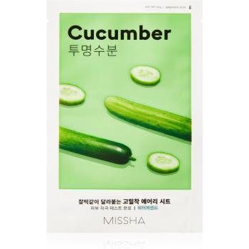 Missha Airy Fit Cucumber plátenná maska s hydratačným a revitalizačným účinkom pre suchú pleť 19 g