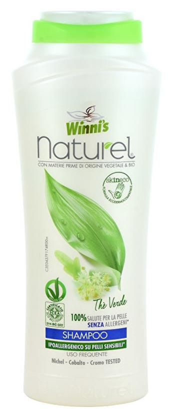 Winni´s NATUREL Shampoo The Verde šampón so zeleným čajom pre všetky druhy vlasov 250 ml