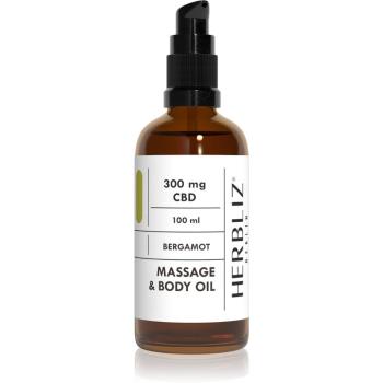 Herbliz CBD Massage Oil Bergamot masážny olej s CBD 100 ml