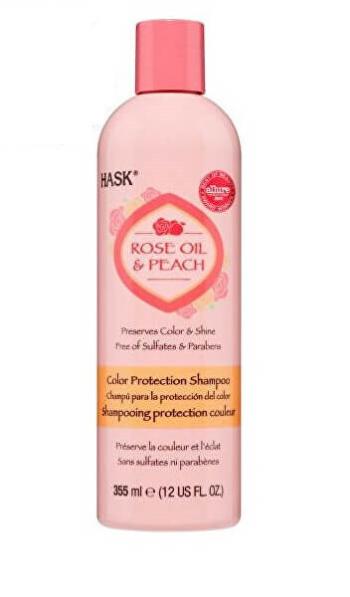 Hask Šampón pre farbené vlasy - růž.olej-broskyňa 355 ml