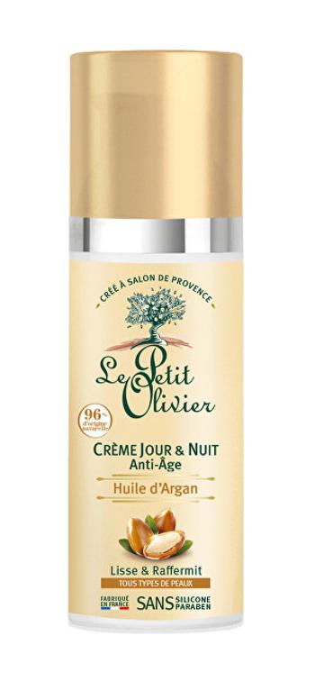 Le Petit Olivier Denný a nočný krém proti vráskam s arganovým olejom Anti-Age (Day & Night Cream) 50 ml -ZĽAVA - poškodená krabička