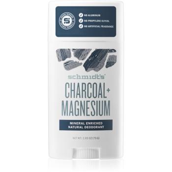 Schmidt's Charcoal + Magnesium tuhý dezodorant pre všetky typy pokožky 75 g