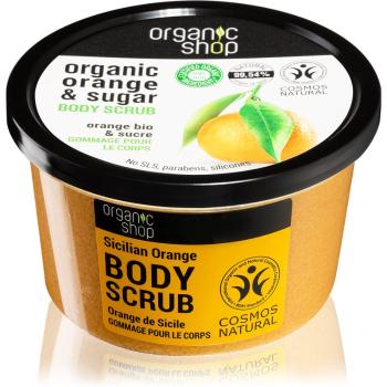 Organic Shop Organic Orange & Sugar tonizačný peeling na telo 250 ml