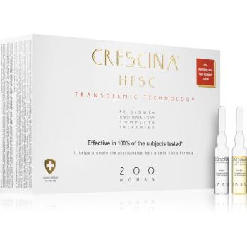 Crescina Transdermic 200 Re-Growth and Anti-Hair Loss starostlivosť pre podporu rastu a proti vypadávaniu vlasov pre ženy 20x3,5 ml