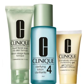 Clinique 3step Skin Care System4 Liquid Facial Soap 50 ml + Clarifying Lotion 4 100 ml + DDM 30 ml darčeková sada