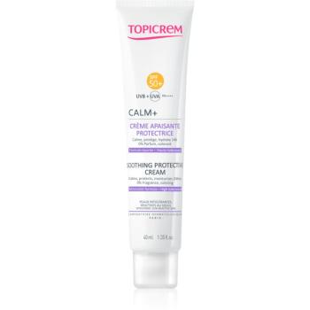 Topicrem CALM+ Soothing Protective Cream krém na opaľovanie SPF 50+ na telo a tvár 40 ml