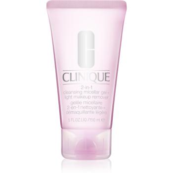Clinique 2-in-1 Cleansing Micellar Gel + Light Makeup Remover čistiaci micelárny gél 150 ml