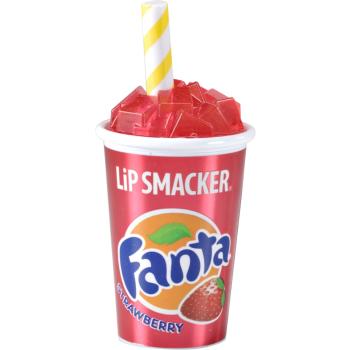 Lip Smacker Coca Cola Fanta štýlový balzam na pery v tégliku príchuť Strawberry 7.4 g