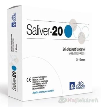 Saliver - 20 náplasť na odstr. bradavíc s kys. salicylovou Ø 10 mm, 1x20 ks