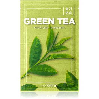 The Saem Natural Mask Sheet Green Tea plátenná maska s hydratačným a upokojujúcim účinkom 21 ml