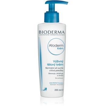Bioderma Atoderm Cream vyživujúci telový krém pre normálnu až suchú citlivú pokožku bez parfumácie Bottle with Pump 200 ml