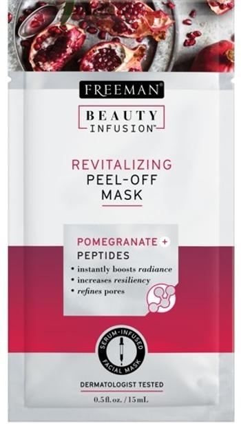 Freeman Revitalizačný zlupovacia maska Granátové jablko a peptidy Beauty Infusion (Revitalizing Peel-Off Mask) 118 ml