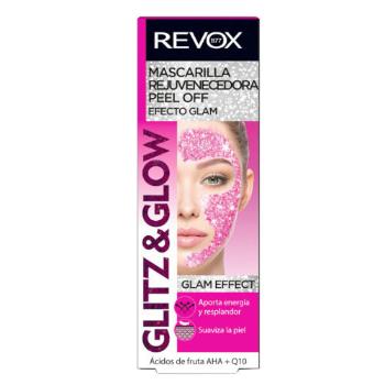 Revox Omladzujúci zlupovacia pleťová maska Glitz and Glow ( Rejuven ating Peel Off Pink Mask) 80 ml
