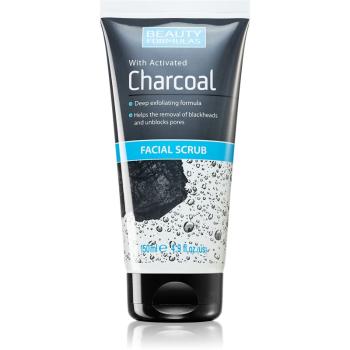 Beauty Formulas Charcoal pleťový peeling s aktívnym uhlím 150 ml
