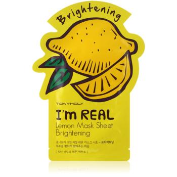 TONYMOLY I'm REAL Lemon plátenná maska s rozjasňujúcim účinkom 1 ks