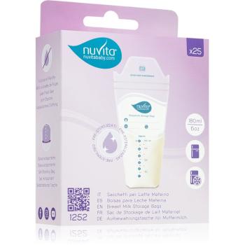 Nuvita Breast milk bags vrecúško na uchovanie materského mlieka 25 ks