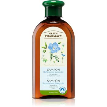 Green Pharmacy Hair Care Chamomile & Linseed Oil čistiaci šampón pre farbené a melírované vlasy 350 ml