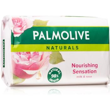 Palmolive Naturals Milk & Rose tuhé mydlo s vôňou ruží 90 g