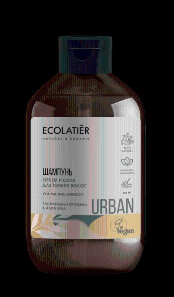 Micelárny šampón aloe vera a verbena - pre citlivú vlasovú pokožku - EcoLatier Urban - 600ml