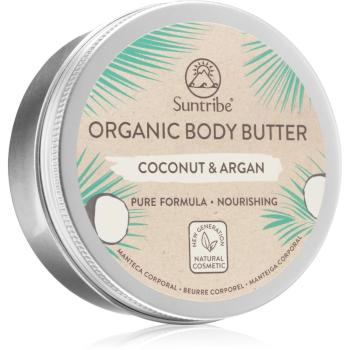 Suntribe Organic Body Butter Coconut & Argan intenzívne hydratačné telové maslo pre suchú pokožku 150 ml