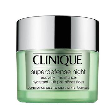 Clinique Nočný hydratačný krém pre zmiešanú až mastnú pleť Superdefense (Night Recovery Moisturizer Combination To Oily Skin) 50 ml