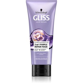 Schwarzkopf Gliss Blonde Hair Perfector regeneračná maska na vlasy pre zosvetlené alebo melírované vlasy 200 ml