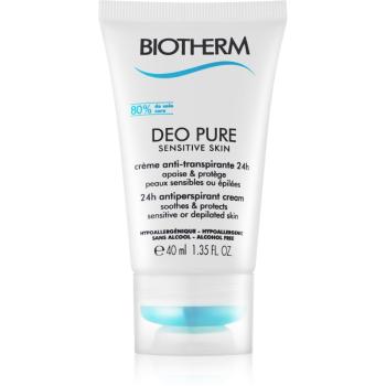 Biotherm Deo Pure Sensitive Skin krémový antiperspirant pre citlivú a depilovanú pokožku 40 ml