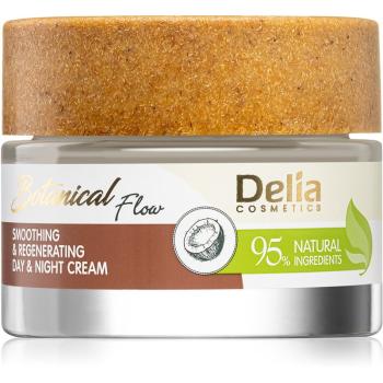 Delia Cosmetics Botanical Flow Coconut Oil vyhladzujúci denný a nočný krém pre regeneráciu pleti 50 ml