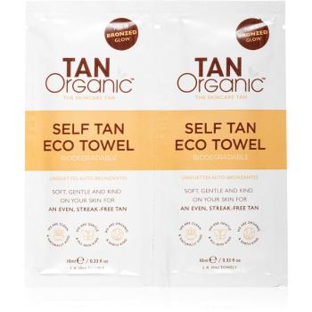 TanOrganic The Skincare Tan samoopaľovací obrúsok 2x10 ml