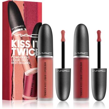 MAC Cosmetics Kiss It Twice darčeková sada Best-Sellers (na pery) odtieň