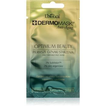 L’biotica DermoMask Anti-Aging pleťová maska s protivráskovým účinkom 35+ 12 ml